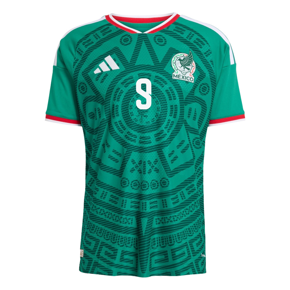 Raúl Jiménez 9 Mexico National Team 2026 Home Jersey - Green, Men - Jersey Teams