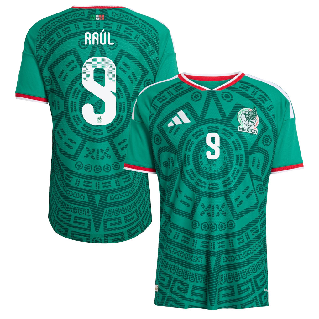 Raúl Jiménez 9 Mexico National Team 2026 Home Jersey - Green, Men - Jersey Teams