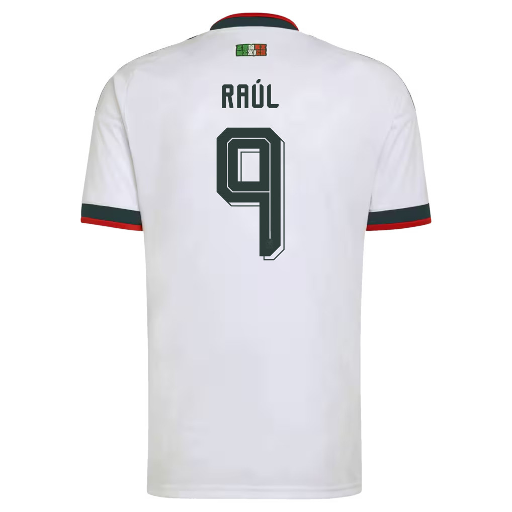 Raúl Jiménez 9 Mexico National Team 2026 x World Cup Patch Away Jersey - White, Men - Jersey Teams