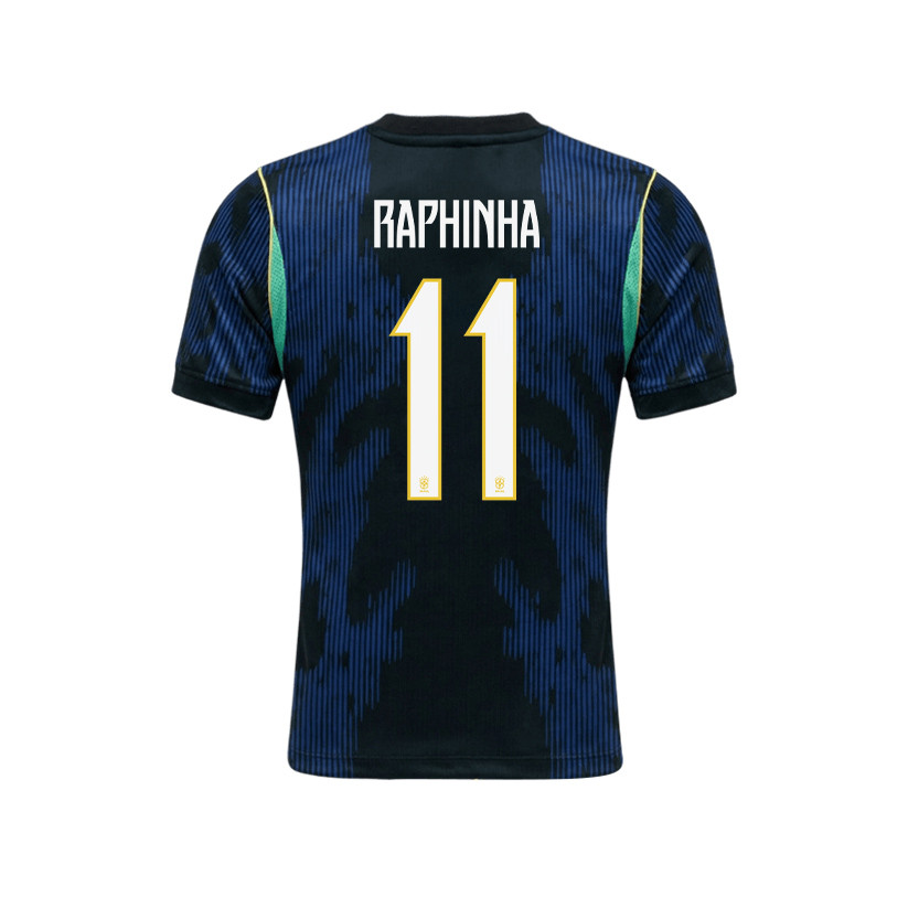 Raphinha 11 Brazil 2026 YOUTH Away Jersey & Shorts Set - Blue - Jersey Teams