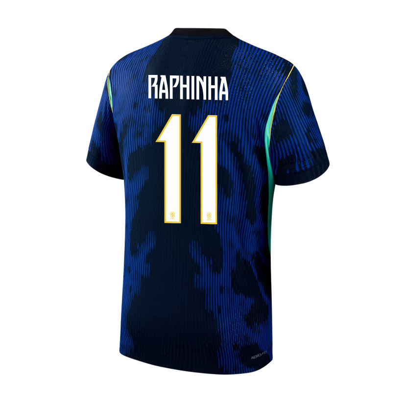 Raphinha 11 Brazil National Team 2026 Away Jersey - Blue, Men - Jersey Teams