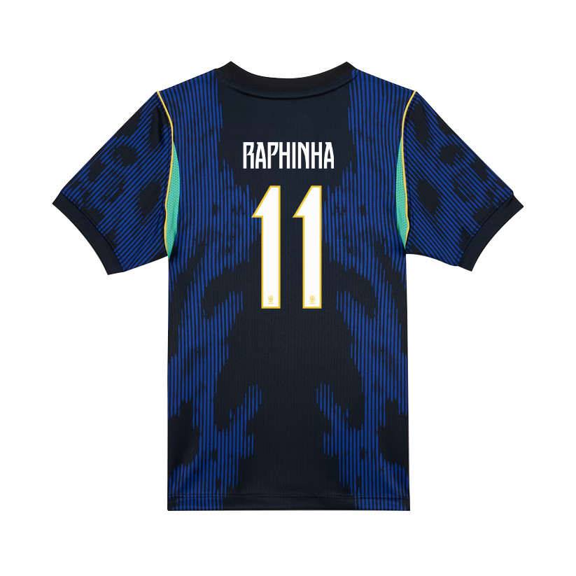 Raphinha 11 Brazil National Team 2026 Youth Away Jersey - Blue - Jersey Teams