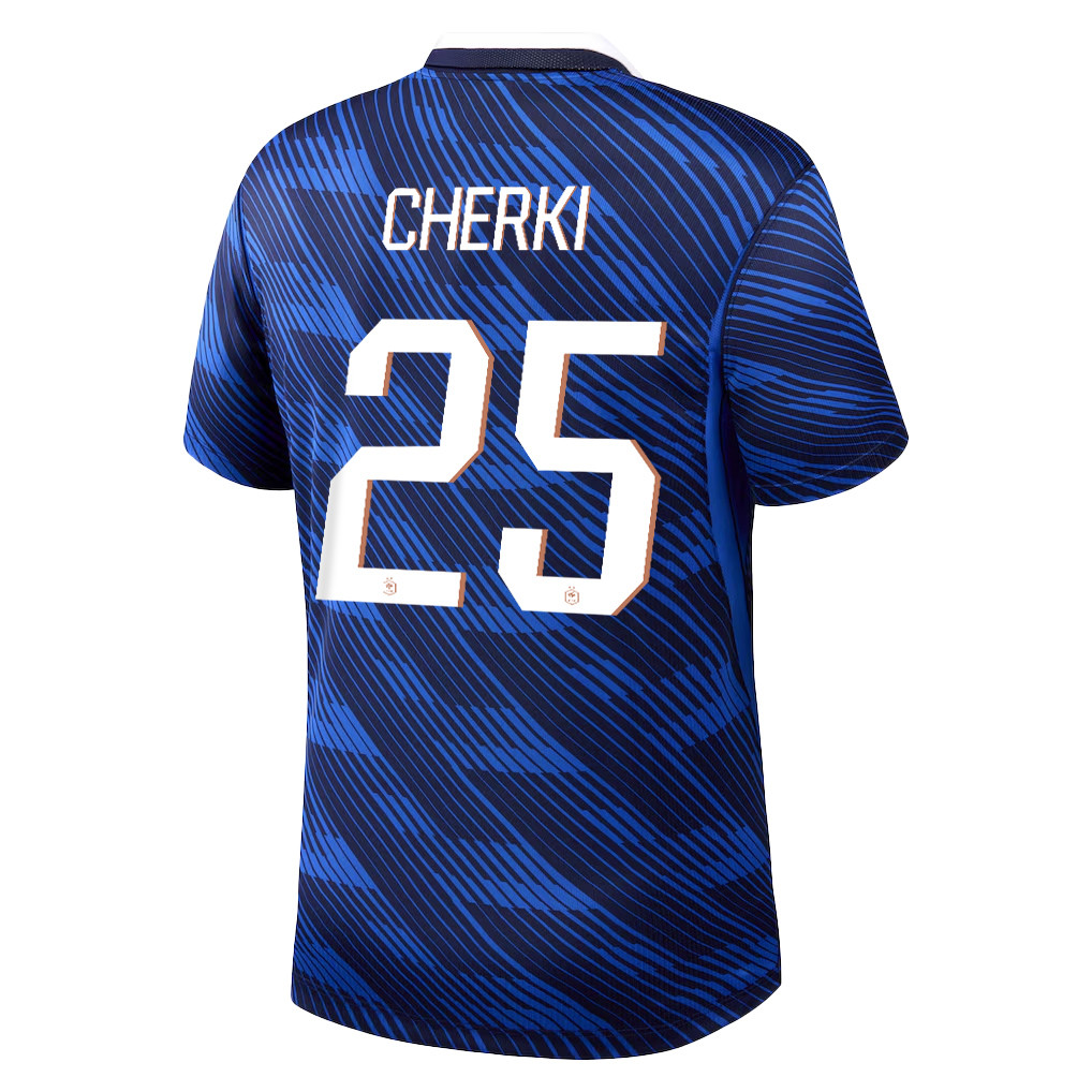 Rayan Cherki 25 France National Team 2026 x World Cup Patch Home Jersey - Blue, Men - Jersey Teams