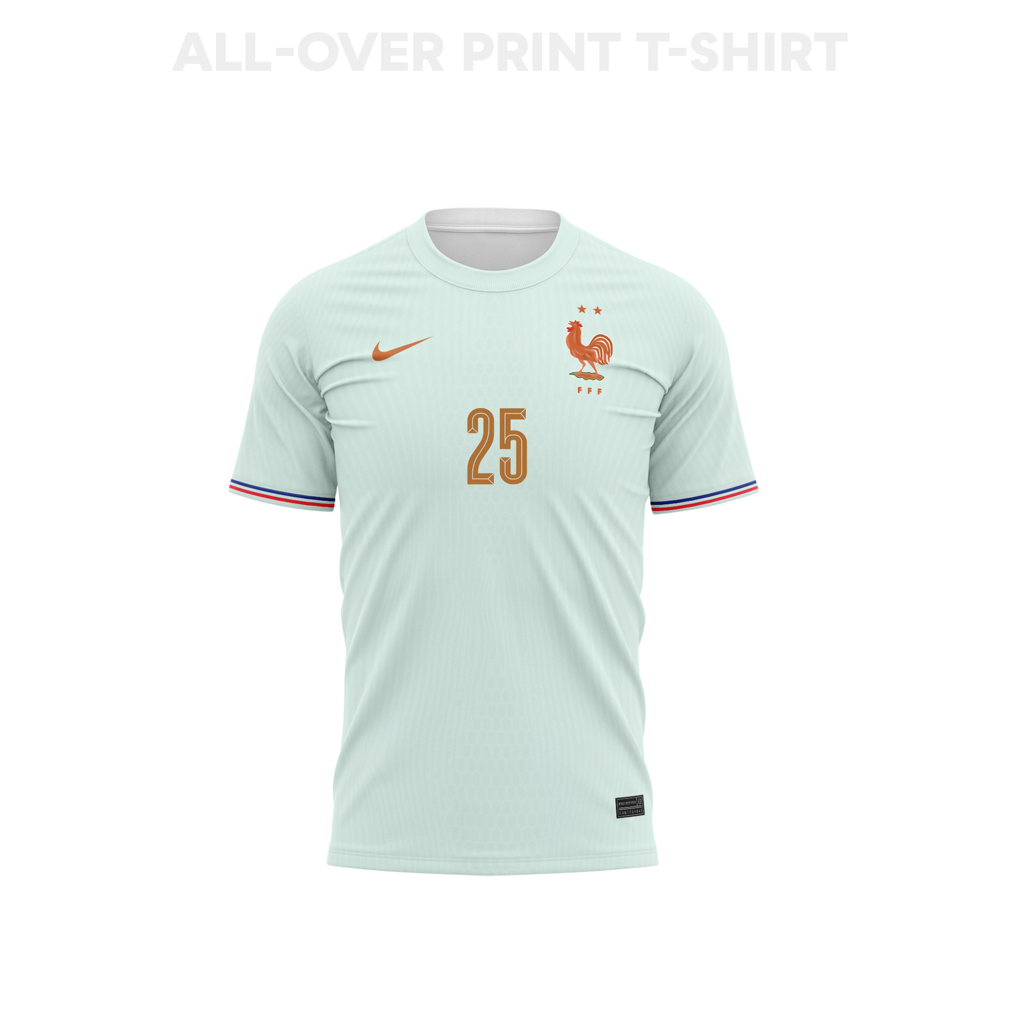 Rayan Cherki 25 Youth France 2026 Away 3D T-shirt Fully Printed – Green - Jersey Teams