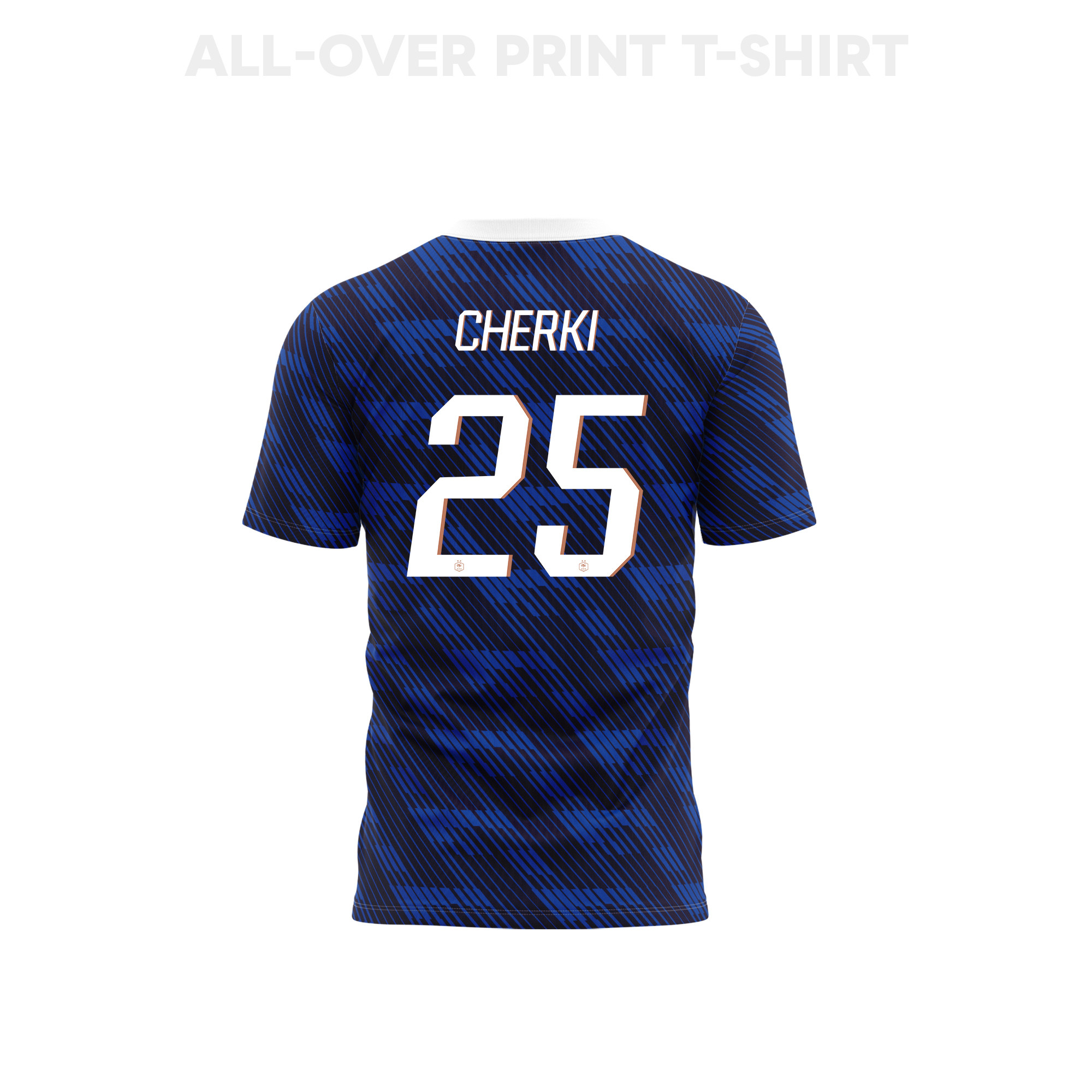 Rayan Cherki 25 Youth France 2026 Home 3D T-shirt Fully Printed – Blue - Jersey Teams