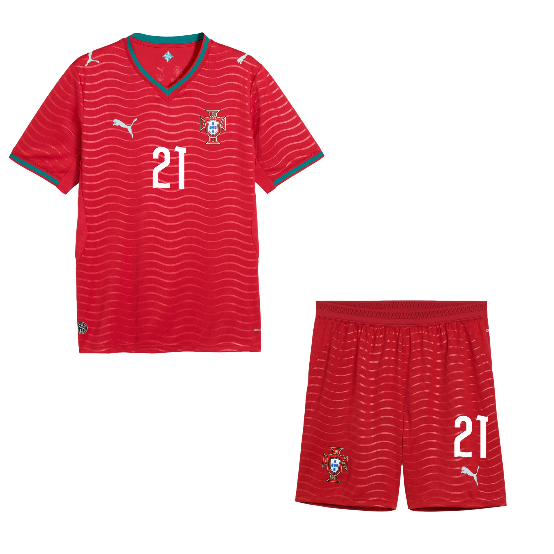 Rúben Neves 21 Portugal 2026 Home Men Jersey & Shorts Set – Red - Jersey Teams