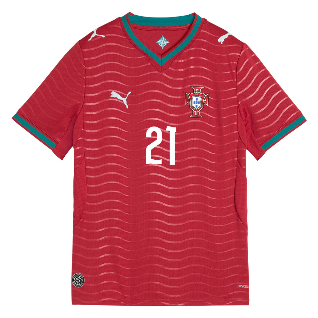 Rúben Neves 21 Youth Portugal National Team 2026 Home Jersey - Red - Jersey Teams