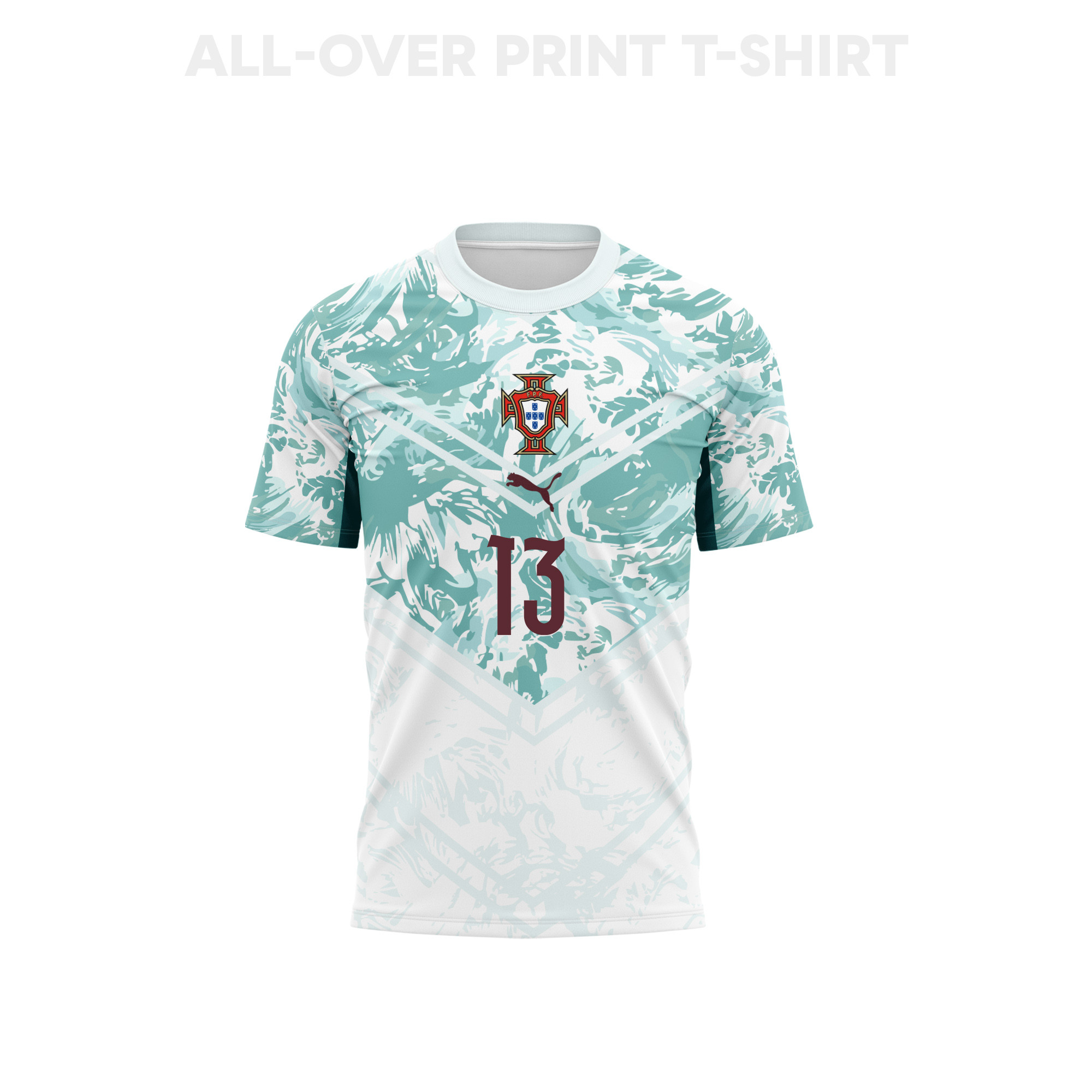 Renato Veiga 13 Portugal 2026 Away 3D T-Shirt Fully Printed – Unisex, White - Jersey Teams