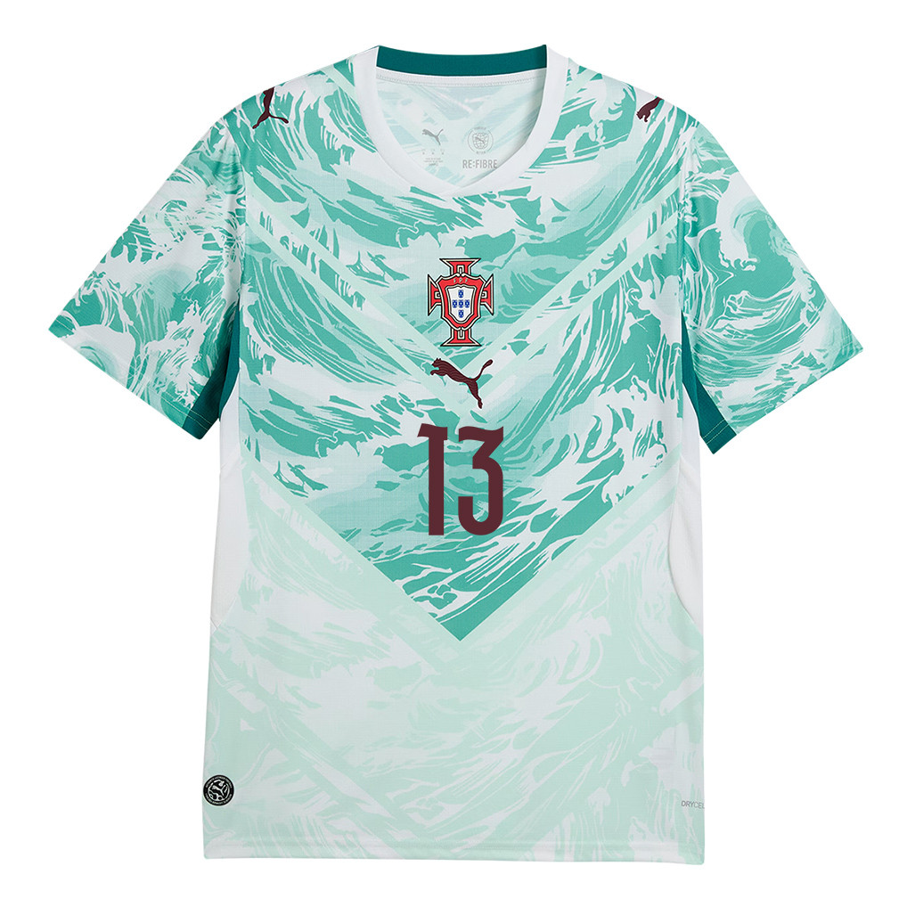 Renato Veiga 13 Portugal National Team 2026 x World Cup Patch Away Jersey – White, Men – Jersey Teams