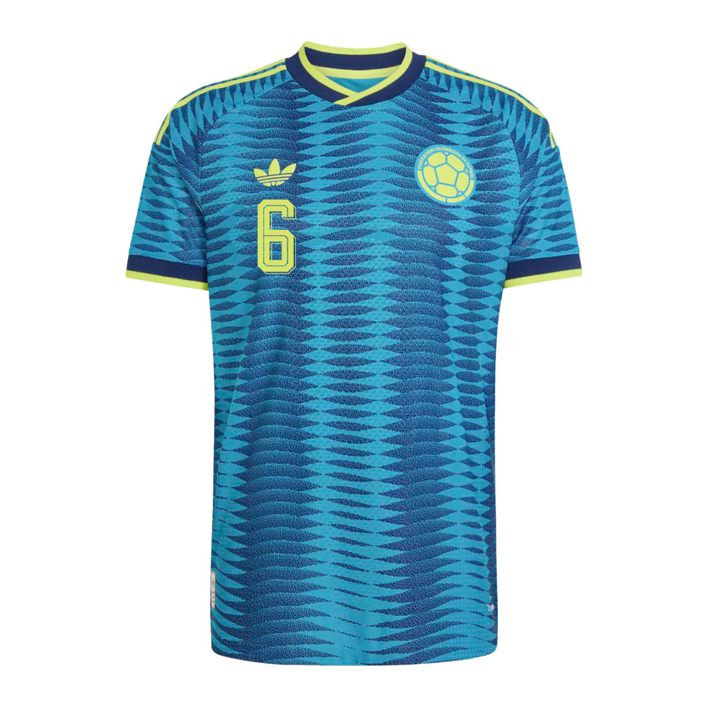 Richard Ríos 6 Colombia National Team 2026 Away Jersey - Turquoise, Men - Jersey Teams
