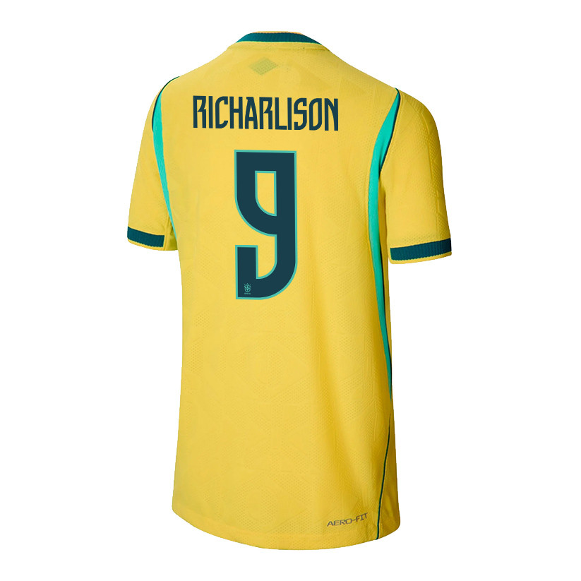 Richarlison 9 Youth Brazil National Team 2026 Home Jersey - Yellow - Jersey Teams