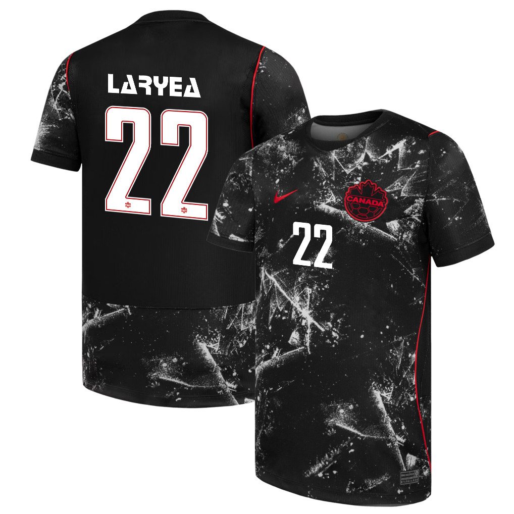 Richie Laryea 22 Canada National Team 2026 Away Jersey - Black, Men - Jersey Teams