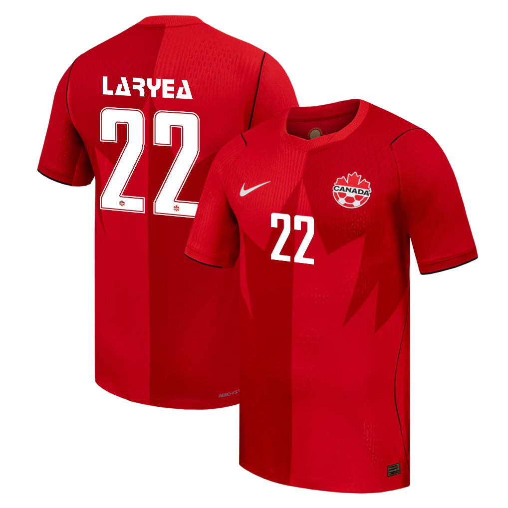 Richie Laryea 22 Canada National Team 2026 Home Jersey - Red, Men - Jersey Teams