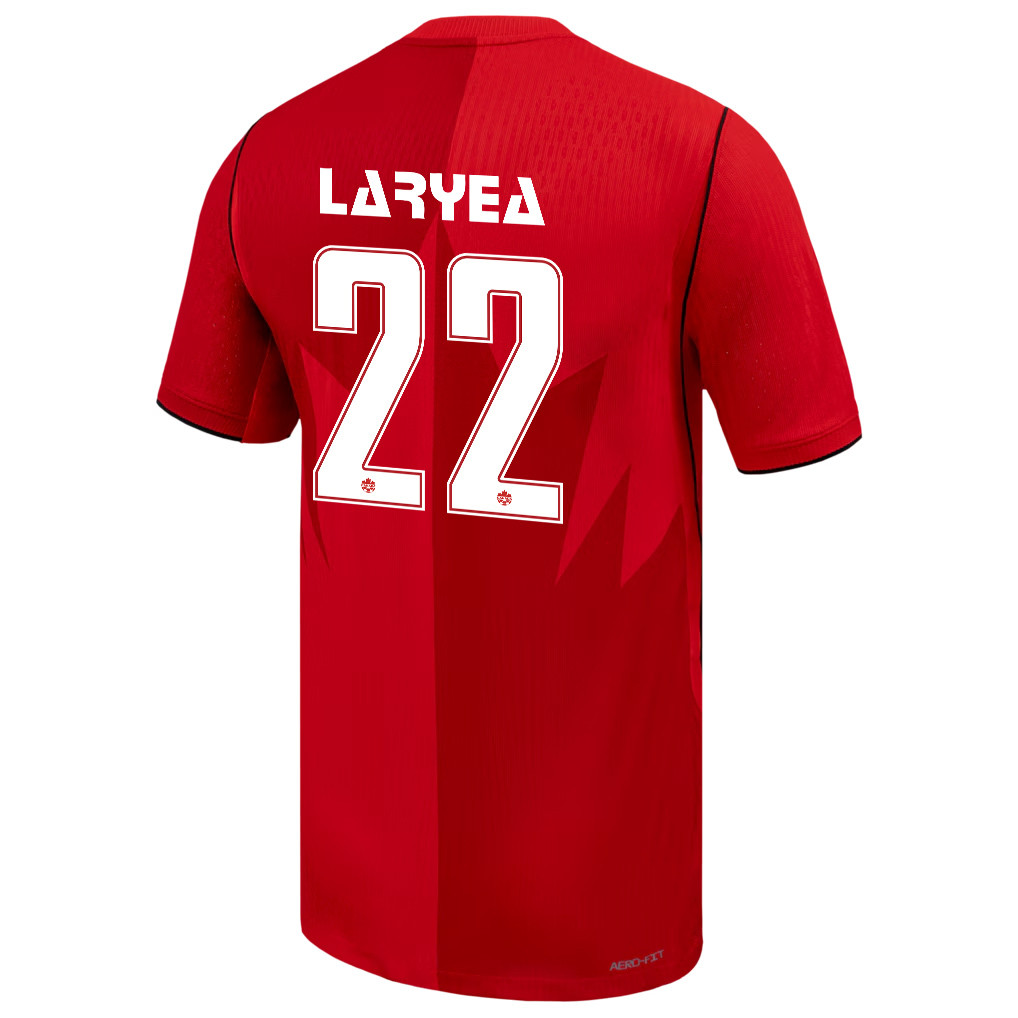 Richie Laryea 22 Canada National Team 2026 x World Cup Patch Home Jersey - Red, Men - Jersey Teams