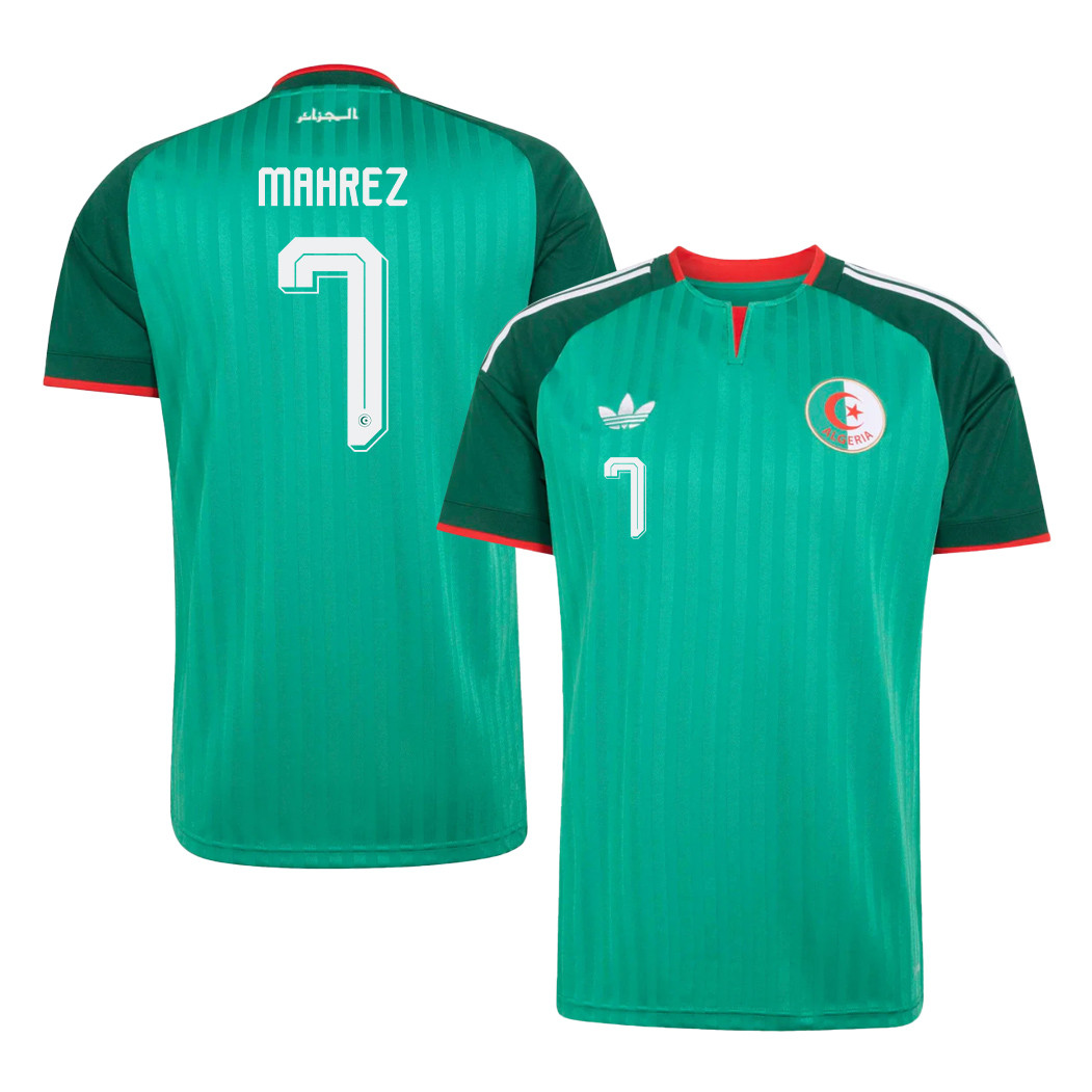Riyad Mahrez 7 Algeria National Team 2026 Away Jersey - Green, Men - Jersey Teams