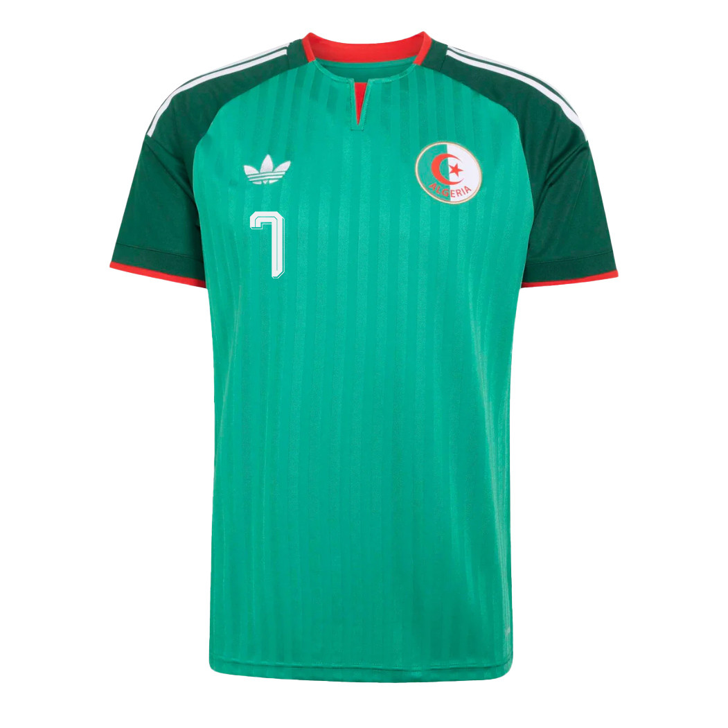Riyad Mahrez 7 Algeria National Team 2026 Away Jersey - Green, Men - Jersey Teams