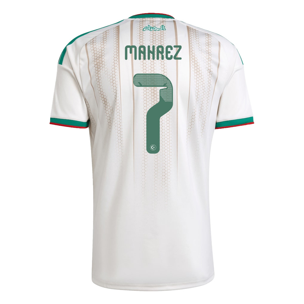 Riyad Mahrez 7 Youth Algeria National Team 2026 Home Jersey - White - Jersey Teams