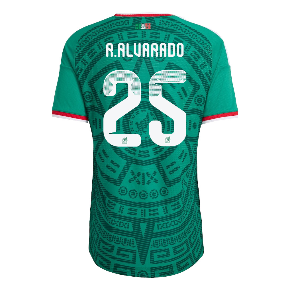 Roberto Alvarado 25 Mexico National Team 2026 Home Jersey - Green, Men - Jersey Teams