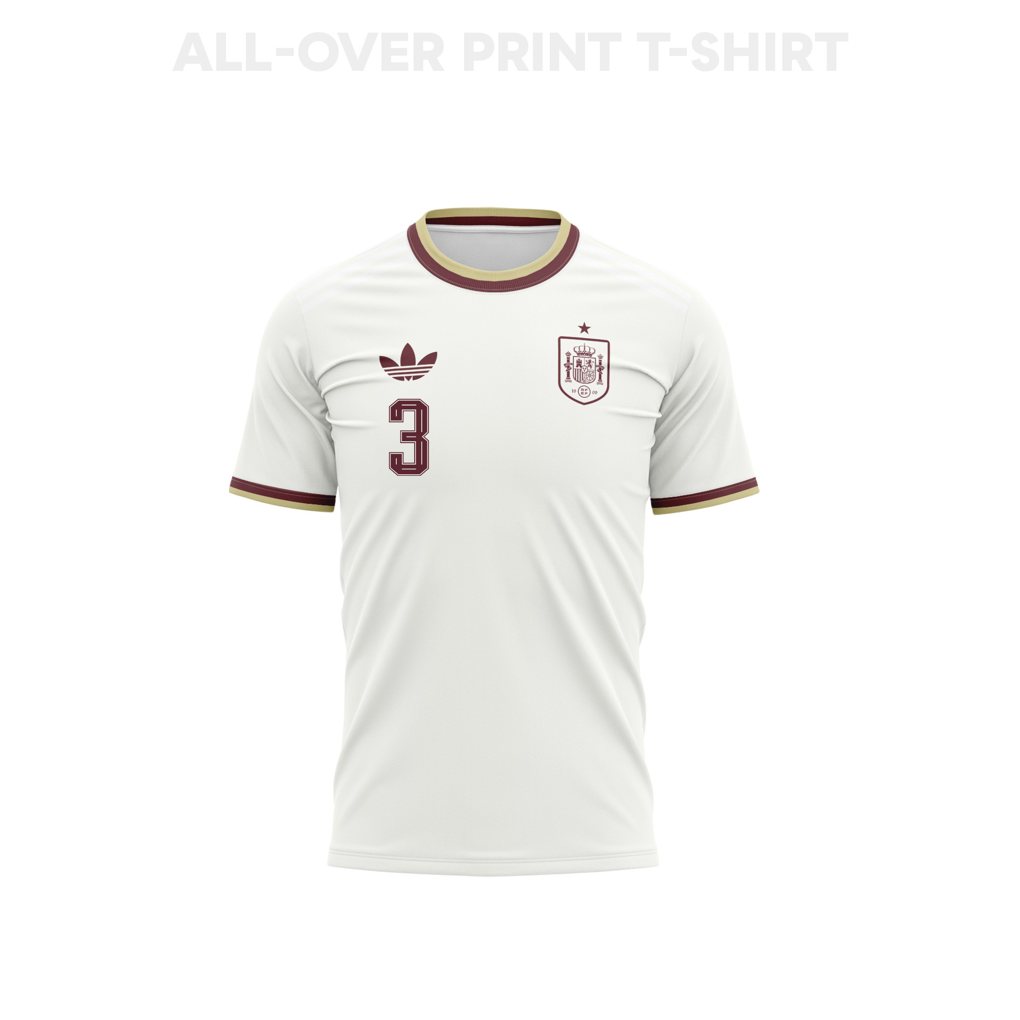 Robin Le Normand 3 Spain 2026 Away 3D T-Shirt Fully Printed – Unisex, White - Jersey Teams