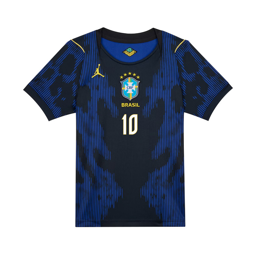 Rodrygo 10 Brazil National Team 2026 Youth Away Jersey - Blue - Jersey Teams