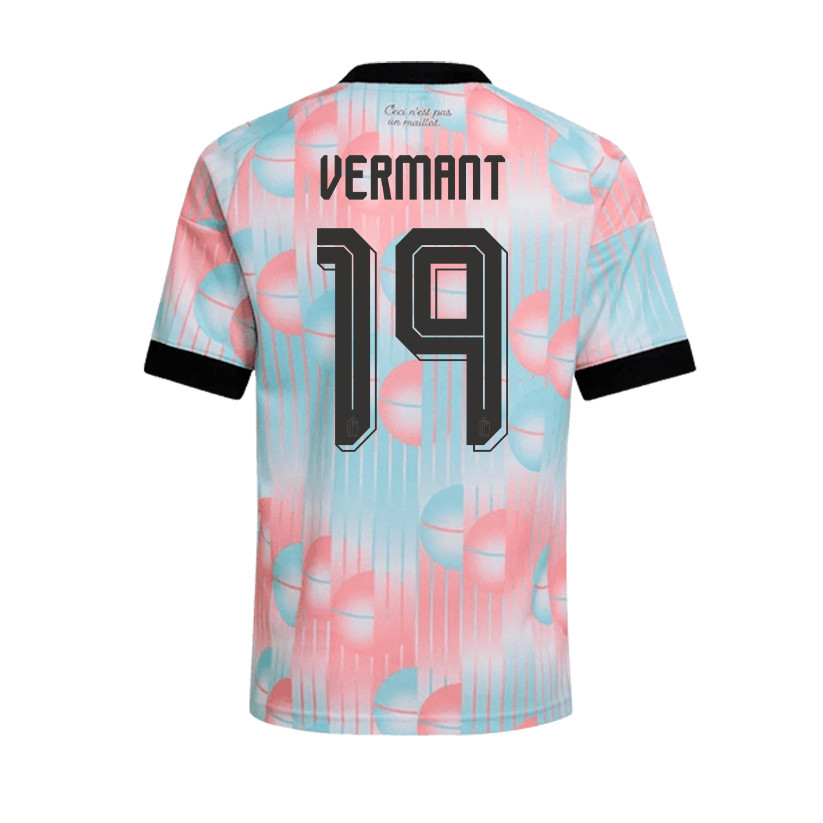 Romeo Vermant 19 Belgium 2026 YOUTH Away Jersey & Shorts Set - Light Blue - Jersey Teams