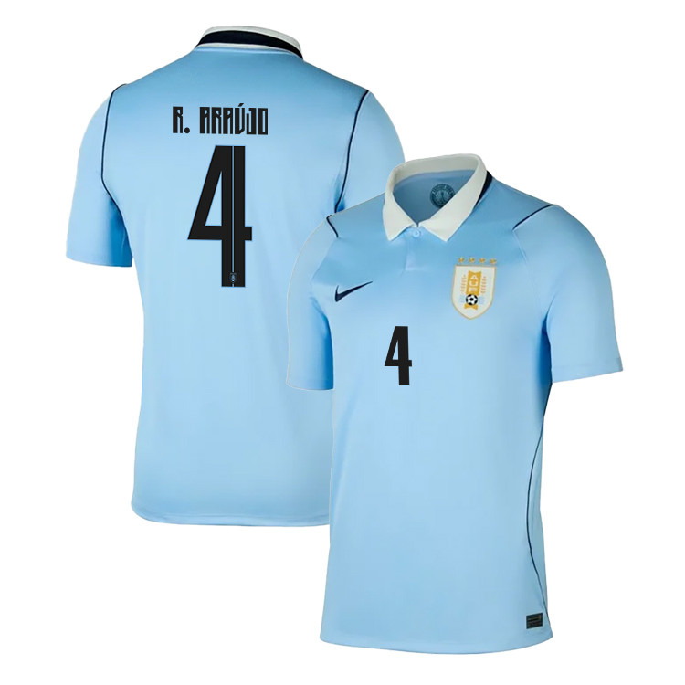Ronald Araújo 4 Uruguay National Team 2026 Home Jersey - Blue, Men - Jersey Teams