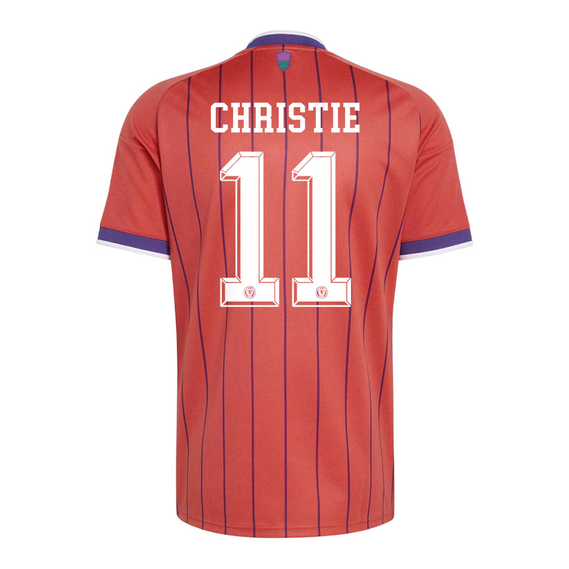 Ryan Christie 11 Scotland National Team 2026 x World Cup Patch Away Jersey - Red, Men - Jersey Teams