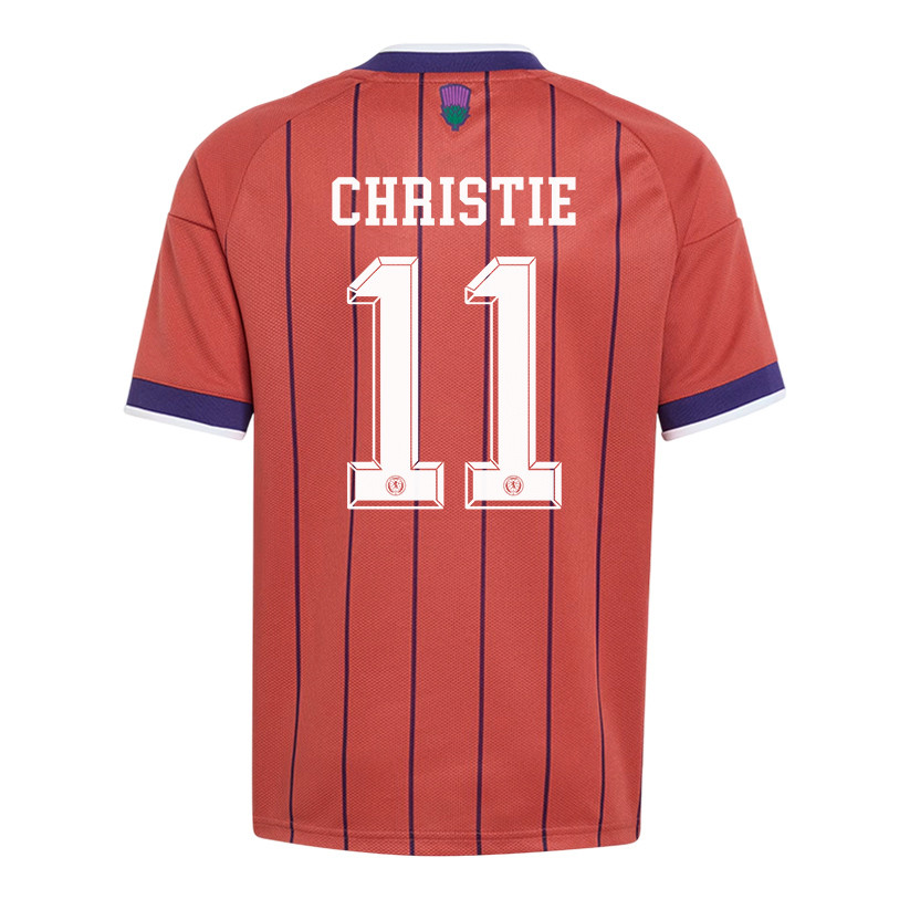 Ryan Christie 11 Youth Scotland National Team 2026 Away Jersey - Red - Jersey Teams