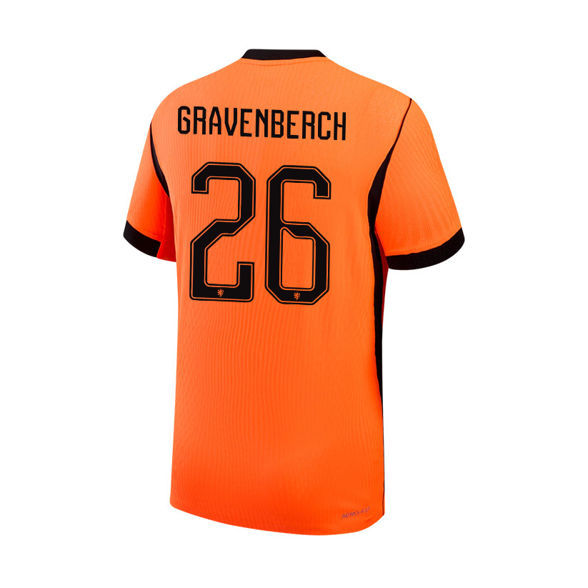 Ryan Gravenberch 26 Netherlands National Team 2026 Home Jersey - Orange, Men - Jersey Teams