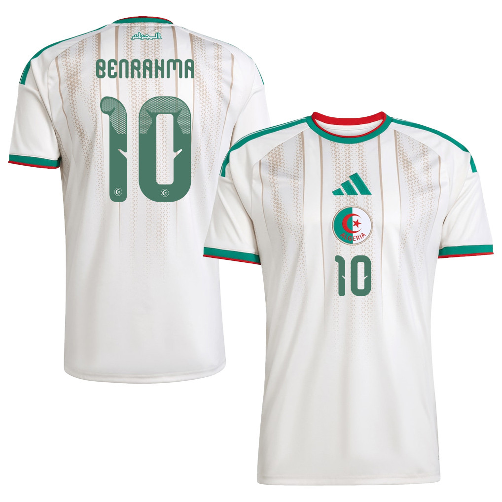 Saïd Benrahma 10 Algeria National Team 2026 Home Jersey - White, Men - Jersey Teams