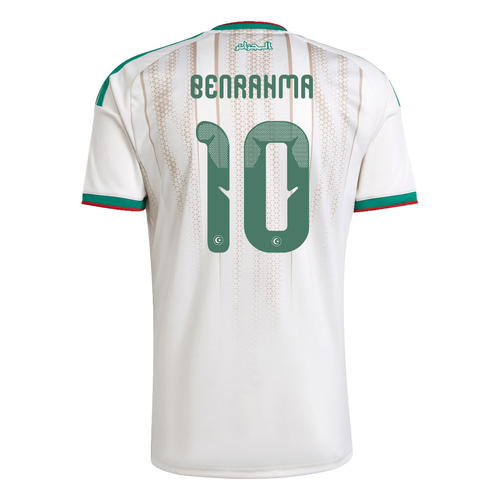 Saïd Benrahma 10 Algeria National Team 2026 Home Jersey - White, Men - Jersey Teams