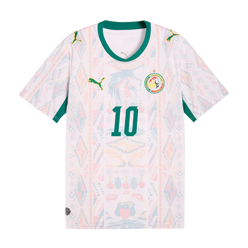 Sadio Mané 10 Senegal National Team 2026 Home Jersey - Men, White - Jersey Teams