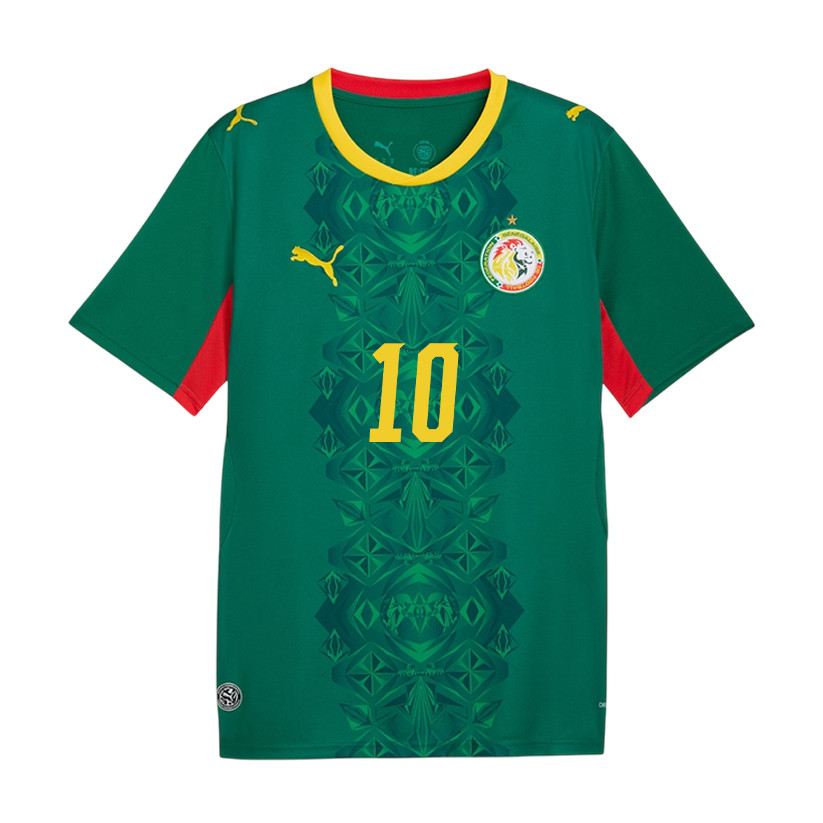 Sadio Mané 10 Senegal National Team 2026 x World Cup Patch Away Jersey - Green, Men - Jersey Teams