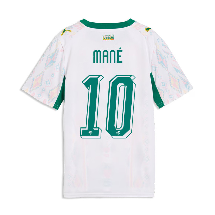 Sadio Mané 10 Youth Senegal National Team 2026 Home Jersey - White - Jersey Teams