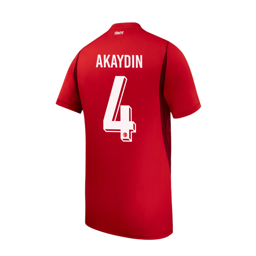 Samet Akaydin 4 Youth Turkey National Team 2026 Home Jersey - Red - Jersey Teams