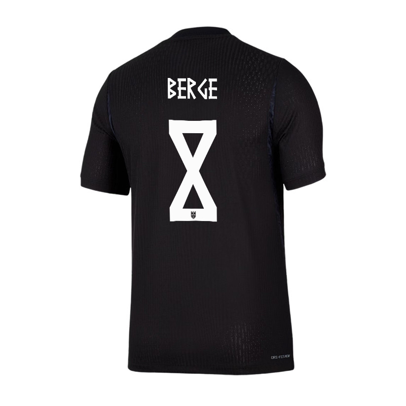Sander Berge 8 Norway National Team 2026 Away Jersey - Black, Men - Jersey Teams