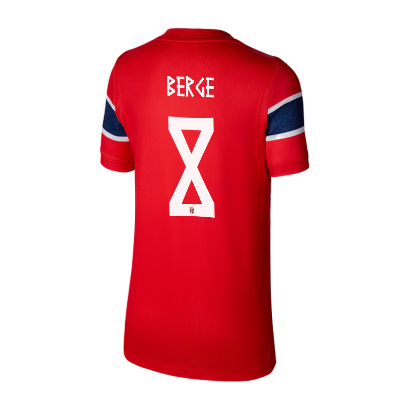 Sander Berge 8 Youth Norway National Team 2026 Home Jersey - Red - Jersey Teams