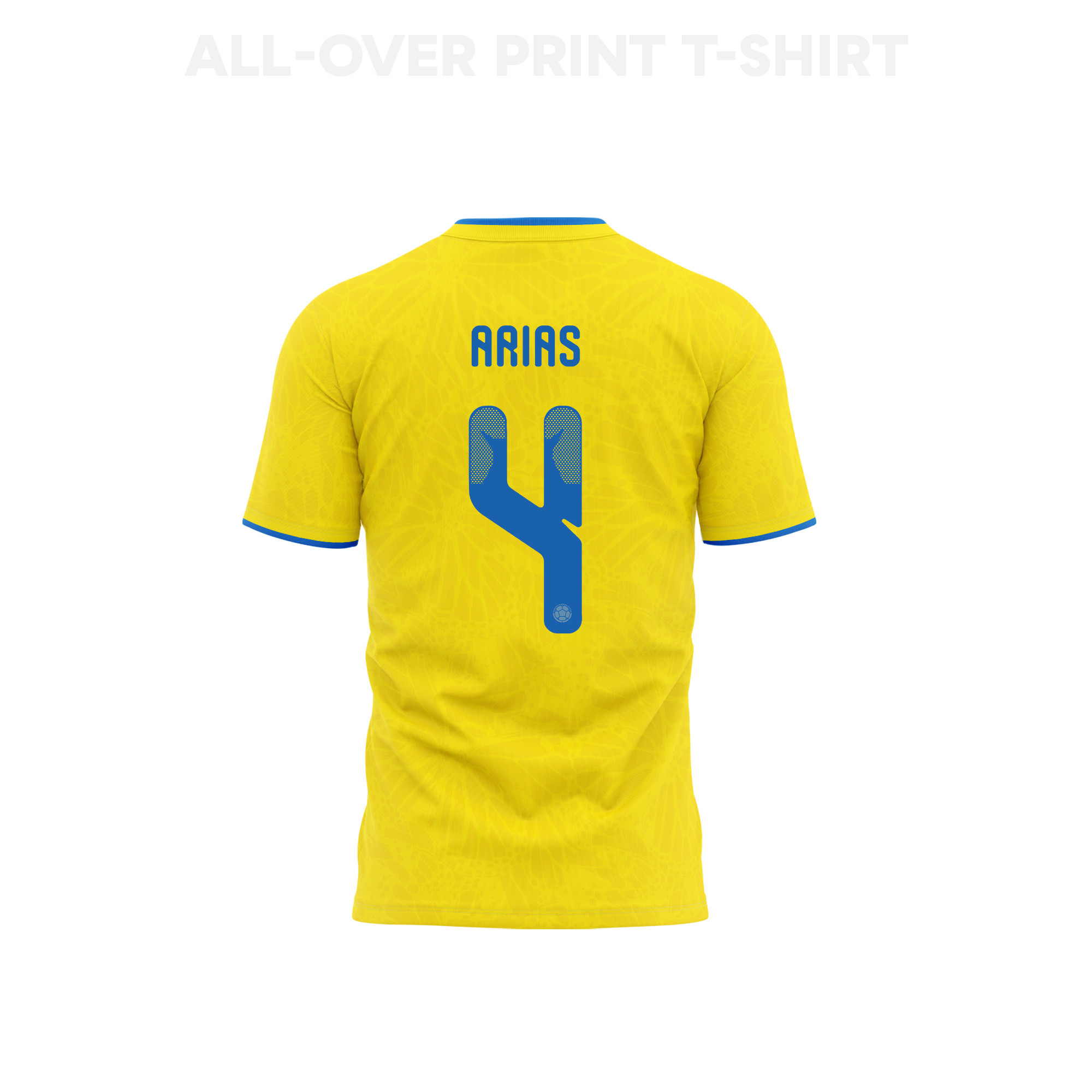 Santiago Arias 4 Youth Colombia 2026 Home 3D T-shirt Fully Printed – Yellow - Jersey Teams