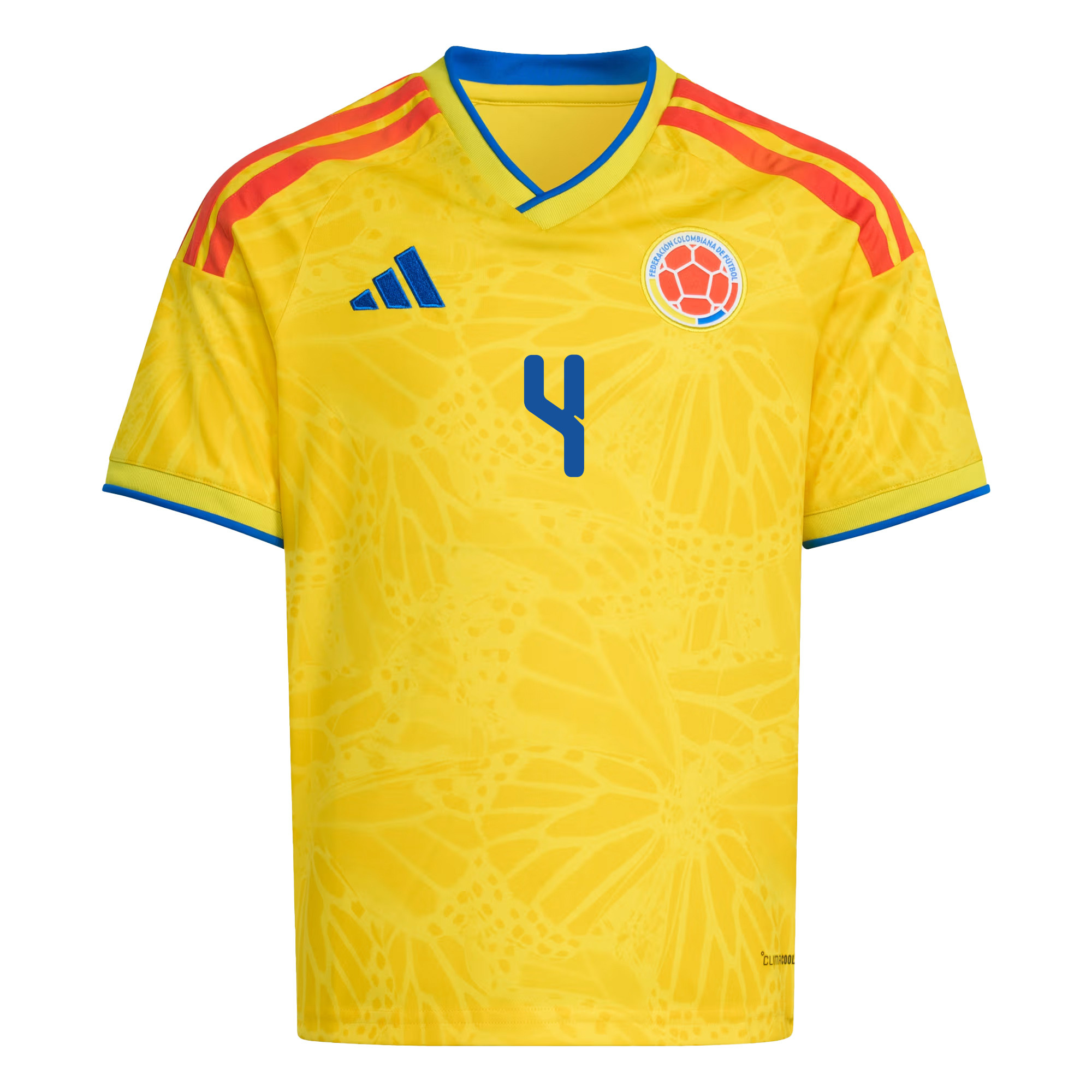 Santiago Arias 4 Youth Colombia National Team 2026 Home Jersey - Yellow - Jersey Teams