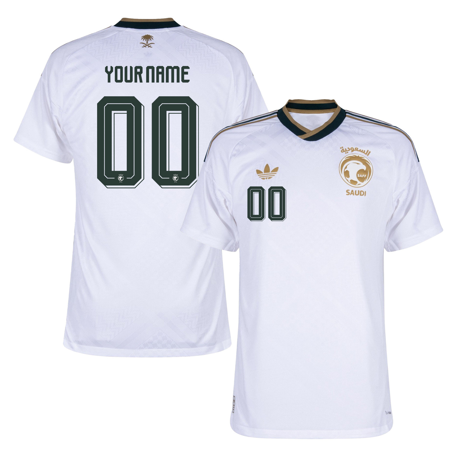 Saudi Arabia National Team 2026 Personalized Away Jersey - White, Men - Jersey Teams