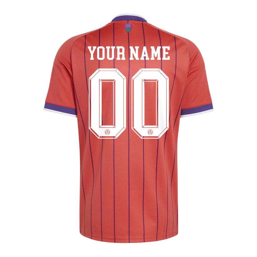 Scotland National Team 2026 x World Cup Patch Personalized Away Jersey - Red, Men - Jersey Teams