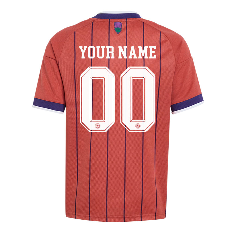 Scotland National Team 2026 Youth Away Jersey - Personalized - Red - Jersey Teams