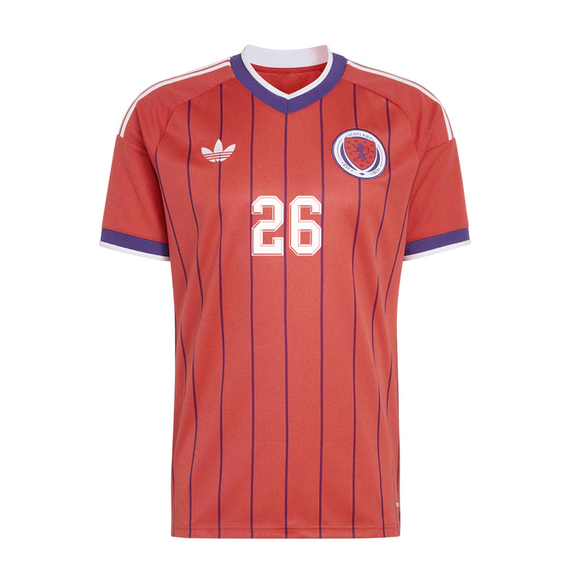 Scott McKenna 26 Scotland National Team 2026 Away Jersey - Red, Men - Jersey Teams