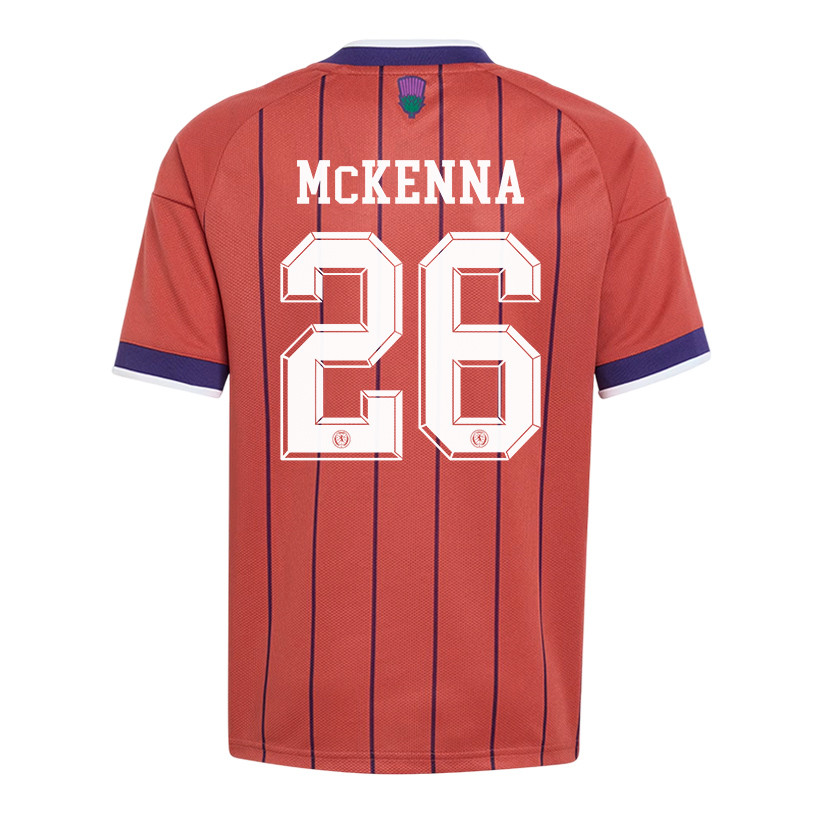 Scott McKenna 26 Youth Scotland National Team 2026 Away Jersey - Red - Jersey Teams