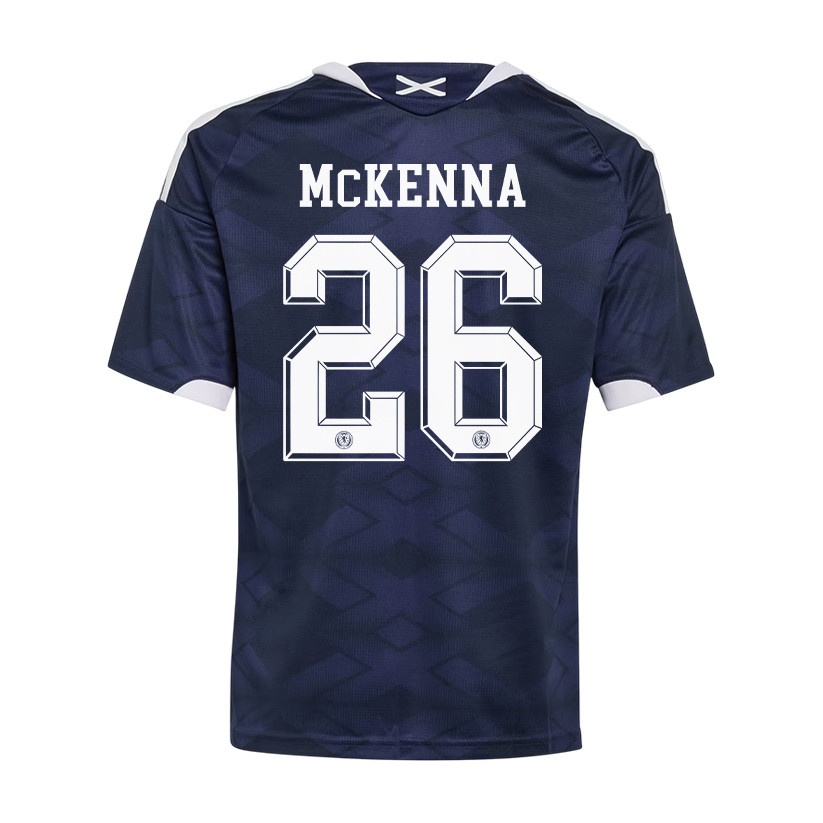 Scott McKenna 26 Youth Scotland National Team 2026 Home Jersey - Navy - Jersey Teams