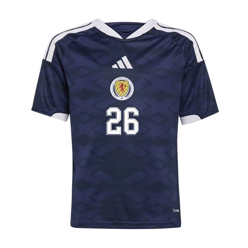 Scott McKenna 26 Youth Scotland National Team 2026 Home Jersey - Navy - Jersey Teams