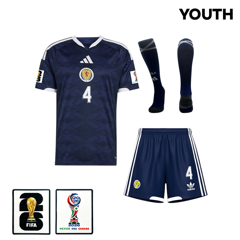 Scott McTominay 4 Scotland 2026 YOUTH Home Kit Set – Navy – Jersey Teams
