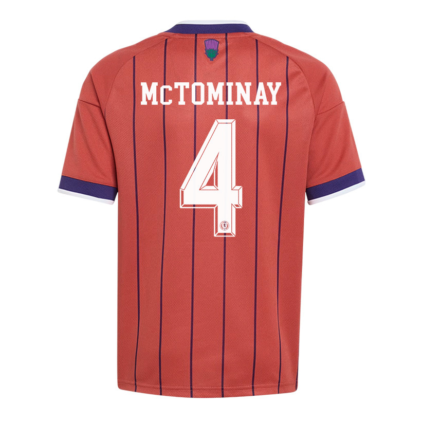 Scott McTominay 4 Youth Scotland National Team 2026 Away Jersey - Red - Jersey Teams