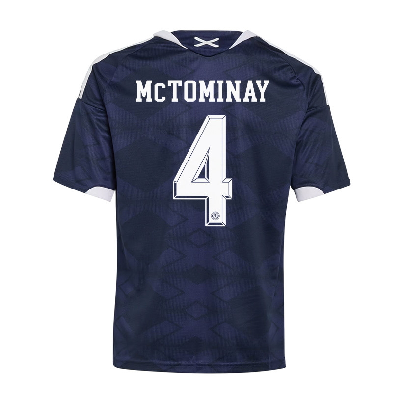 Scott McTominay 4 Youth Scotland National Team 2026 Home Jersey - Navy - Jersey Teams