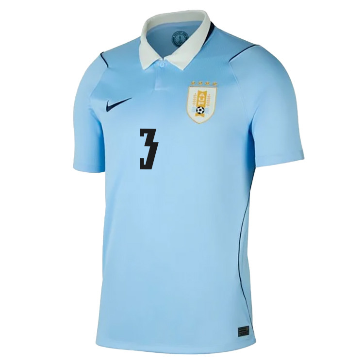 Sebastián Cáceres 3 Uruguay National Team 2026 Home Jersey - Blue, Men - Jersey Teams